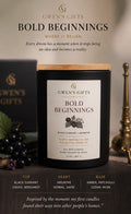 Bold Beginnings Luxury Candle | Black Currant & Absinthe Soy Candle | Gwen’s Gifts